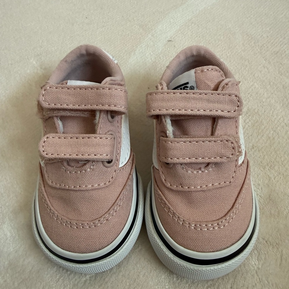 Vans Kids Pink Canvas Sneakers